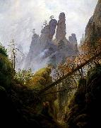 Caspar David Friedrich Rocky Ravine Germany oil painting artist